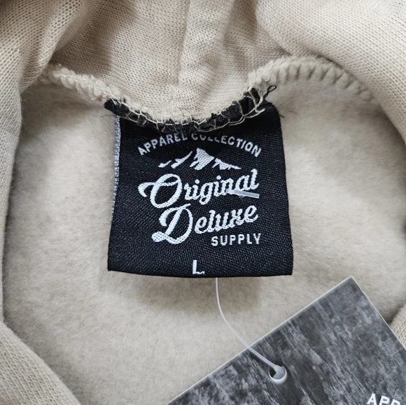 Original Deluxe Bruno Mars Intuit Dome Hoodie in Tan & Black Women’s Size L - Picture 3 of 5